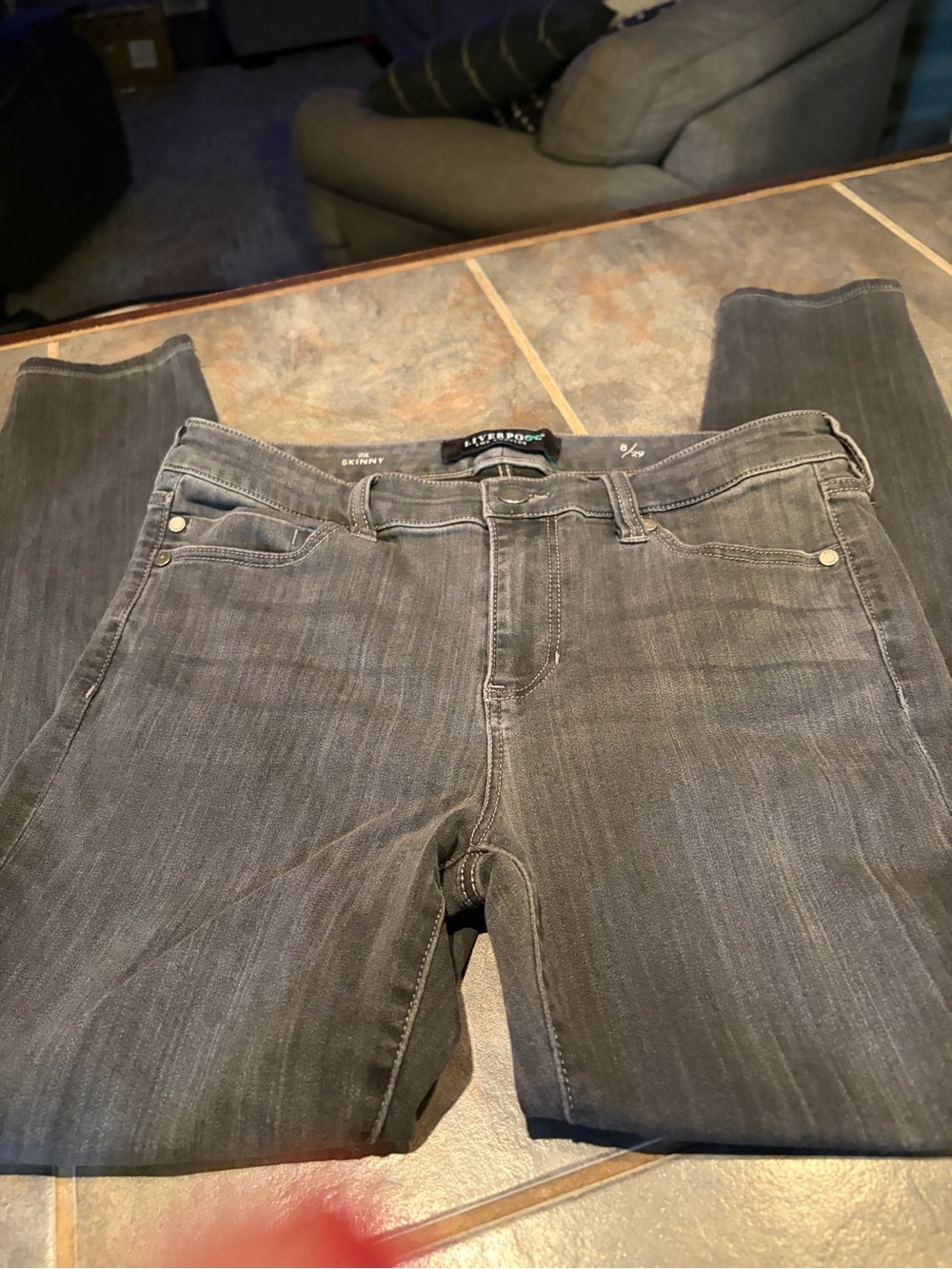 Liverpool Women’s Skinny Jeans - Gray Wash, size 8 /29